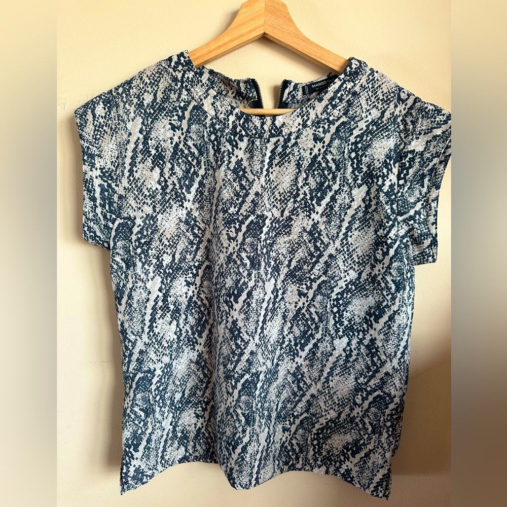Mango Top - Snake Print